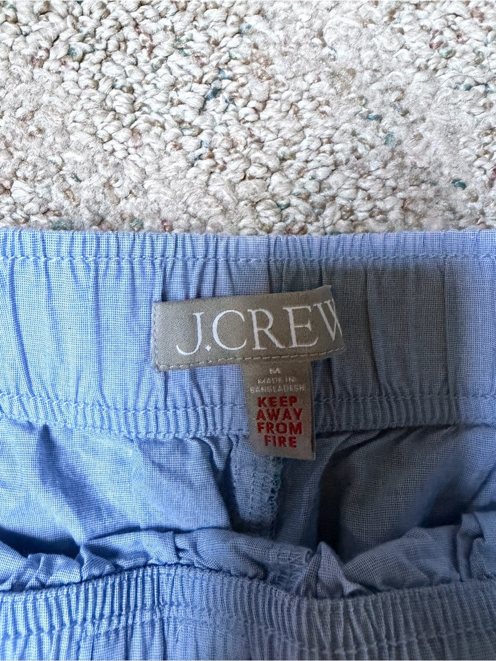 J. Crew End on End Women’s Cotton Poplin Boxer Shorts - Picture 4 of 4